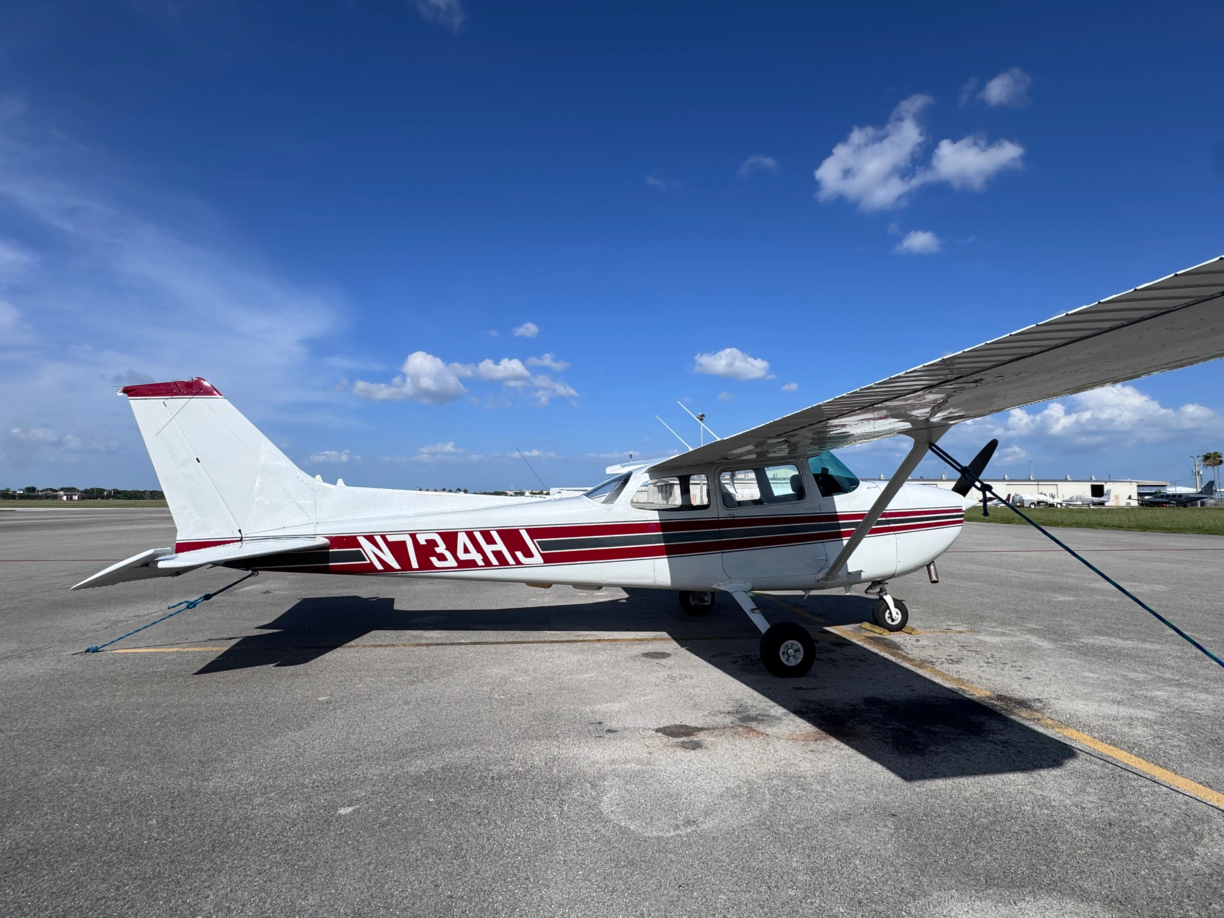 Cessna 172N N734HJ parked at Miami Executive Airport
